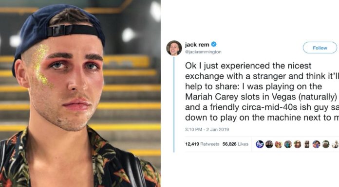 A gay man in Vegas was approached by a 40-year-old stranger seeking advice on raising his son.