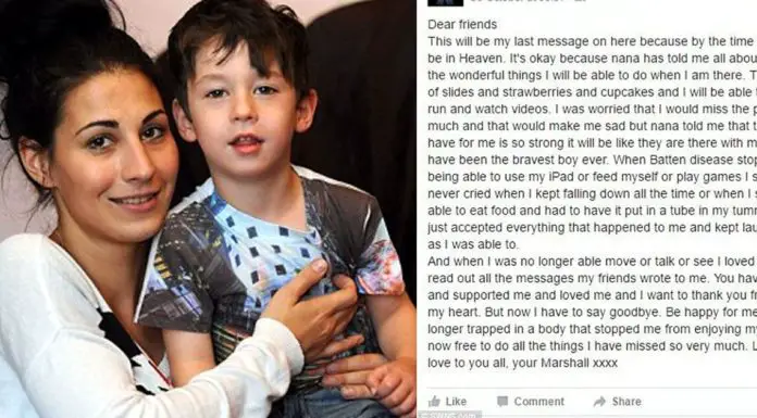 What the 7-year-old boy had to say before he passed away will break your heart