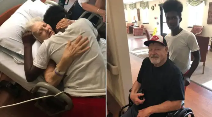 Teenage boy looks after his elderly neighbors