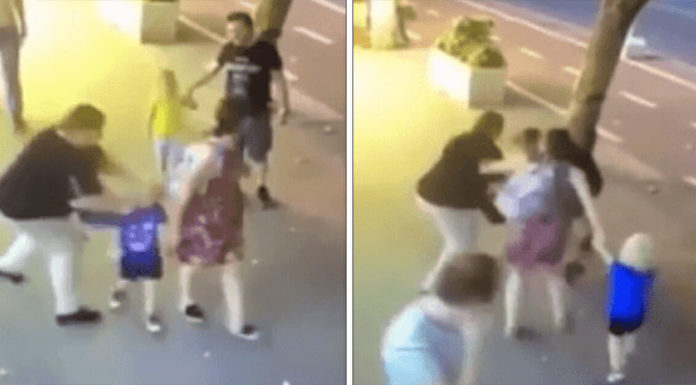 3-year-old boy is hospitalized after woman stabs him in the face in a random street attack