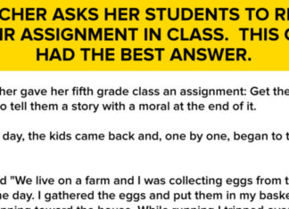 Fifth-grade teacher asks students to share a story with a moral at the end of it