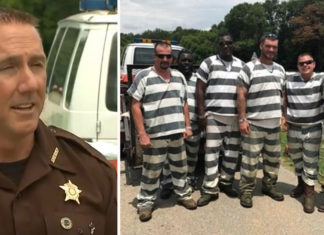 Prison inmates notice guard officer collapse. They grab his gun belt and phone and had to choose