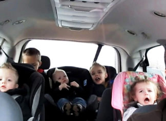 Mom loses it over incredible dance routine on “Sexy And I Know It” by dad and kids