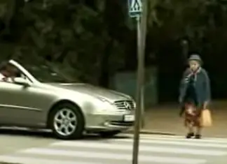 Granny gets hilarious revenge on driver who wouldn’t stop honking at her while crossing the street