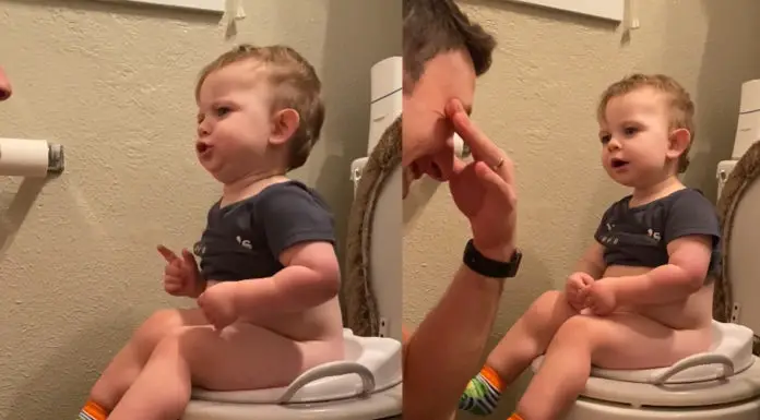 Little boy’s potty-training talk is so funny it makes dad cry with laughter