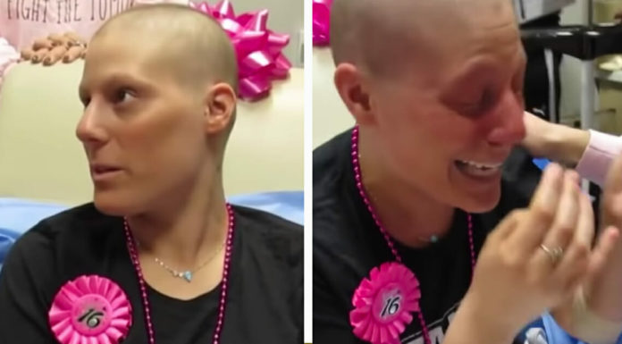 Woman with cancer gets wedding proposal on her last day of treatment