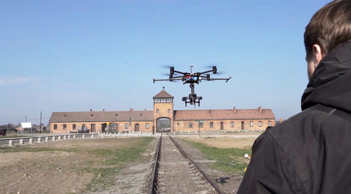 75 years after the Holocaust, a drone flies over Auschwitz – the footage is heartbreaking