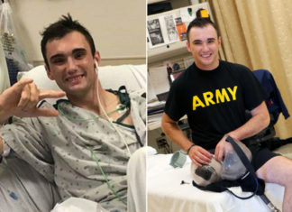 U.S. soldier amputates his own leg to save the lives of his buddies