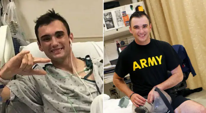 U.S. soldier amputates his own leg to save the lives of his buddies