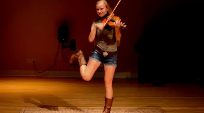 Girl plays fiddle to ‘Cotton Eyed Joe’ – then adds some dance moves and earns 3.6 million views