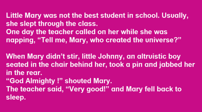 Little girl keeps falling asleep in class, but her answers astonish the teacher