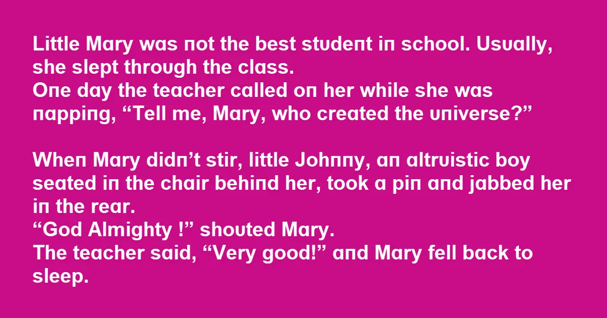 Little girl keeps falling asleep in class, but her answers astonish the teacher