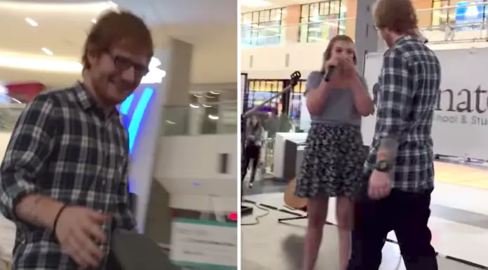 Ed Sheeran Surprises Teen Performing One of His Songs in a Mall