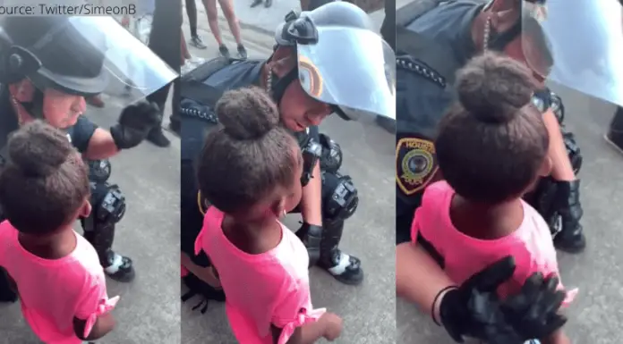 5-year-old Black Girl Asked Cop, “Are You Gonna Shoot Us?” He Got Down on His Knee and Hugged Her