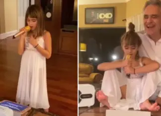 Andrea Bocelli and his daughter Virginia sing the sweetest duet