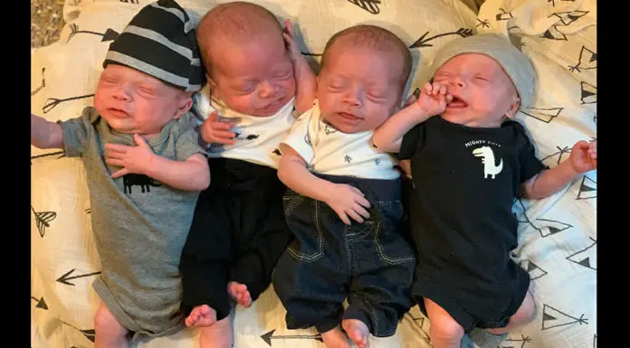 Mom delivers identical healthy quadruplets amid COVID-19 pandemic