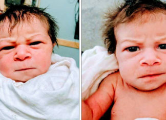 Pregnant mom diagnosed with worrying condition gives birth to “angry” baby