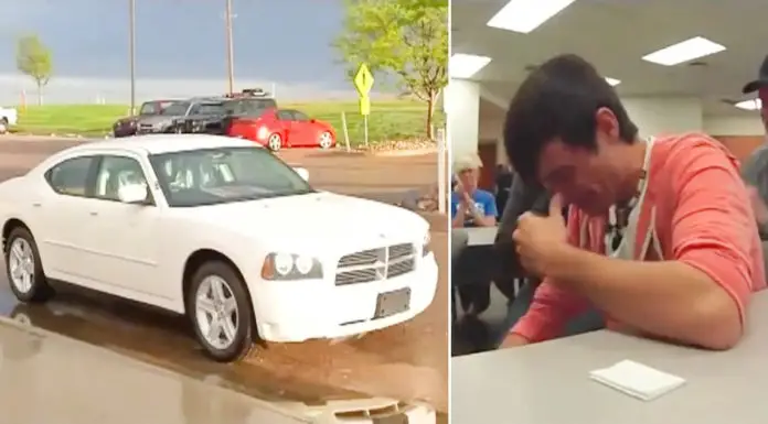 Teen is devastated after someone outbids him for late dad’s car at auction – then highest bidder says “here’s your car”