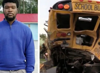 Dying truck driver uses final breaths to free trapped school children after bus crash
