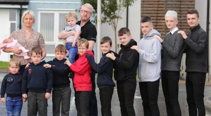 Mom of ten boys, 39, finally gives birth to a baby girl