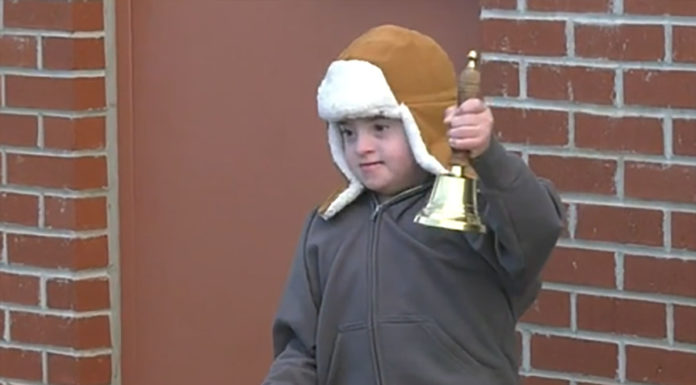 7-year-old boy with Down syndrome rings hospital bell to announce he’s cancer free after three years