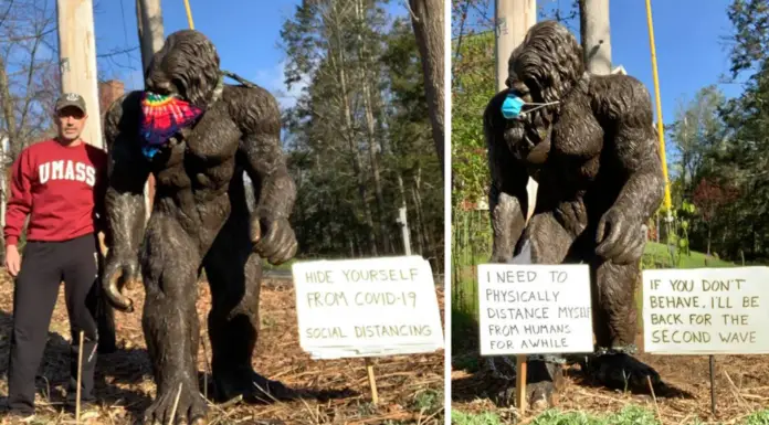 Bigfoot’s inspirational messages provide comfort for many amid the coronavirus pandemic