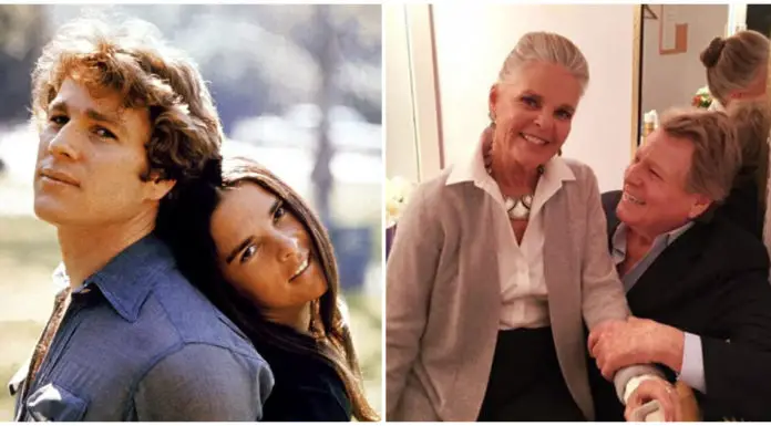 Actors Ryan O’Neal and Ali MacGraw reunited 46 years after “Love Story”