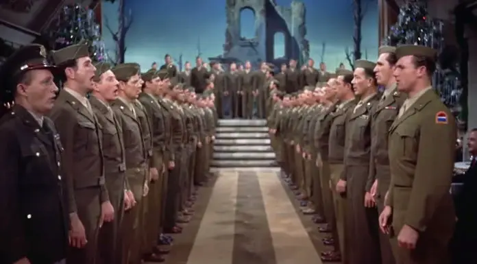 This is one of the most memorable scenes from the holiday classic “White Christmas”