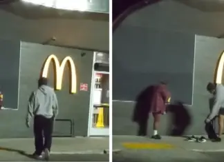 Viral video shows a man offering his pants to a homeless person