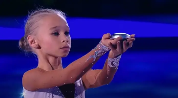 12-year-old figure skater from Russia performs some of the most difficult jumps