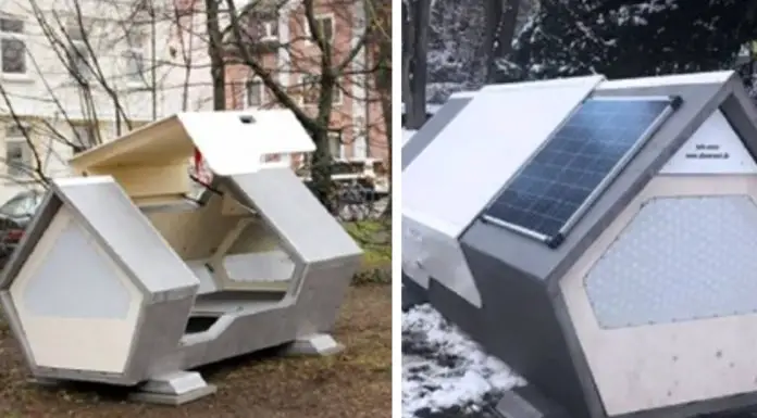 City in Germany installs futuristic pods for homeless people to sleep in