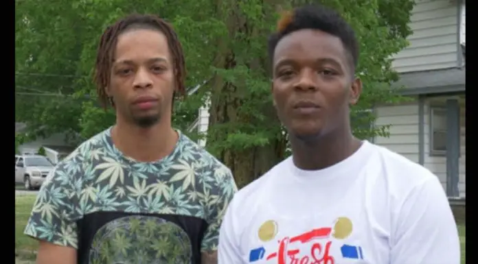 Two young men run into a burning building to save a stranger