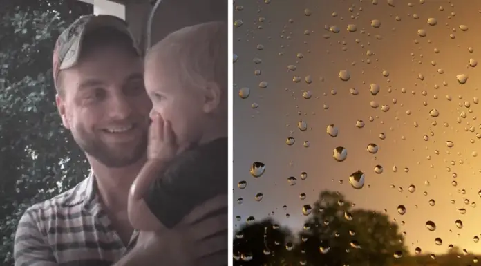 Baby girl gets out in the summer rain for the first time ever and her sweet reaction melts millions of hearts