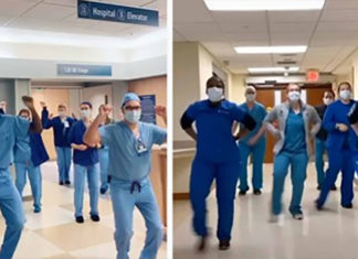 Health care workers try to lift people’s spirits up with dancing videos that go viral