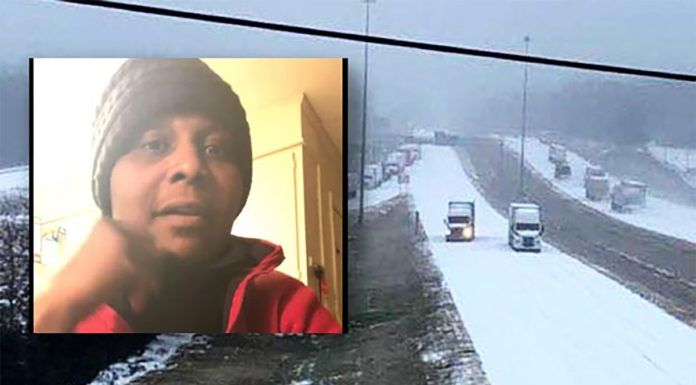 Army veteran offers home-made meals for truckers stranded on icy roads during storm
