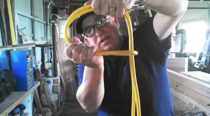 This farmer will show you the best way of storing extension cords