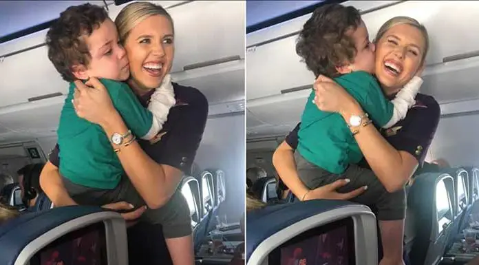 Mom praises how flight attendant handled her autistic son