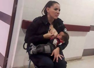 Police officer who breastfed a neglected and undernourished baby is promoted to sergeant