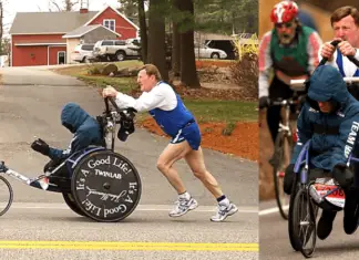 Dick Hoyt, the man who pushed his wheelchair-bound son Rick in 32 marathons, dies aged 80