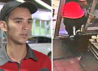 McDonald’s employee jumps through window to save off-duty police officer and her kids