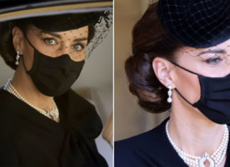 Kate Middleton honors the Queen and late Princess Diana with pearl necklace she wore on Prince Philip’s funeral