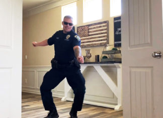 Police officer dancing and twerking to “Git Up Challenge” is the best thing you’ll see today
