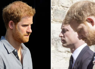 Was it Prince William who requested not to walk shoulder-to-shoulder with his brother at Prince Philip’s funeral?