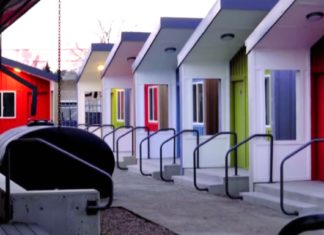 Tiny-home village offering housing gives homeless people the chance to get back on their feet again
