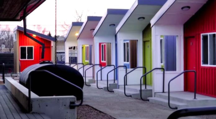 Tiny-home village offering housing gives homeless people the chance to get back on their feet again
