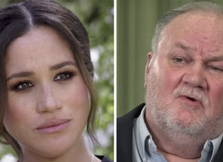 Thomas Markle spotted handing a handwritten letter to Oprah following Meghan and Harry’s prime-time interview
