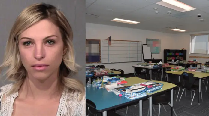 Married teacher who had sex with 13-year-old student at school while his classmate watched gets 20 years in prison