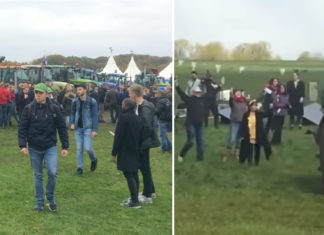 Climate activists invade farmer’s private land so he covers them all in raw sewage from his farm