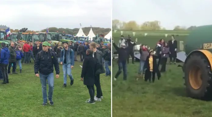 Climate activists invade farmer’s private land so he covers them all in raw sewage from his farm