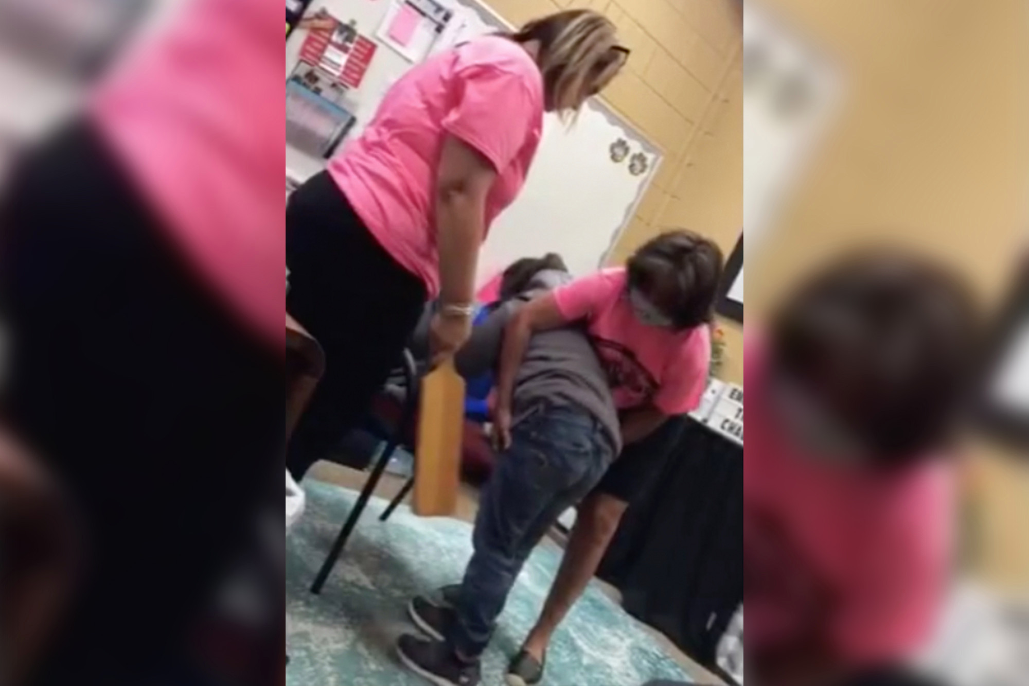 Florida principal caught on camera forcefully beating 6yearold girl